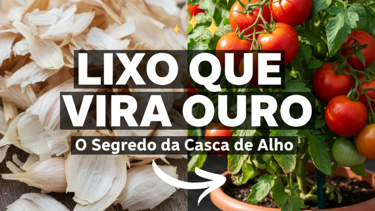Cascas de alho da cozinha viram adubo natural que fortalece plantas e repele pragas